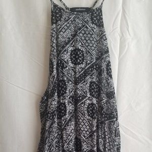 Ambiance Black/White Racerback Dress Medium
